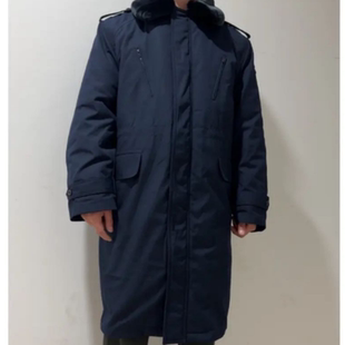 藏青色寒区棉服大衣冬季防寒防寒保暖正品加厚保暖棉大衣长款棉袄