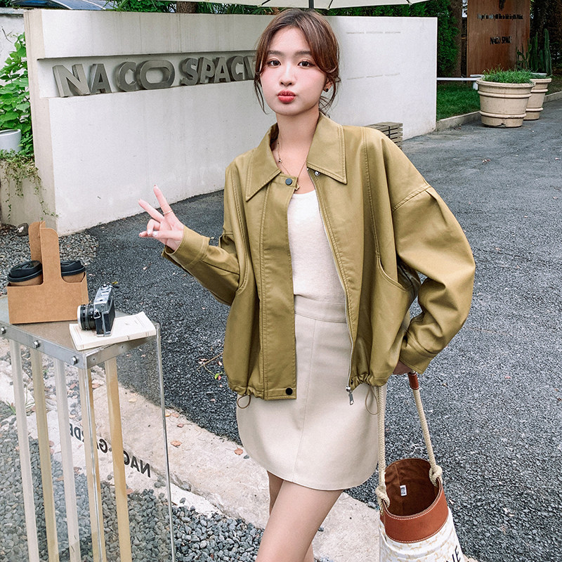 【秋装现货】黄绿皮衣 255-Q379-P145-K198图片