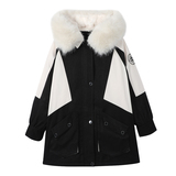 【现货】撞色拼接内胆兔毛派克服255-2188-P205控288，女装棉衣/棉服，浙宝288（原255）
