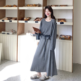 26春新款2B149-6206-P165控268条纹两件套连衣裙，女装连衣裙，2B149
