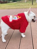 Новая домашняя одежда собака Год новогоднего костюма двойной плюшевой плюшевой свитер теплый новый год одежды