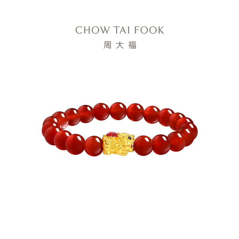周大福吉祥貔貅黄金手串
