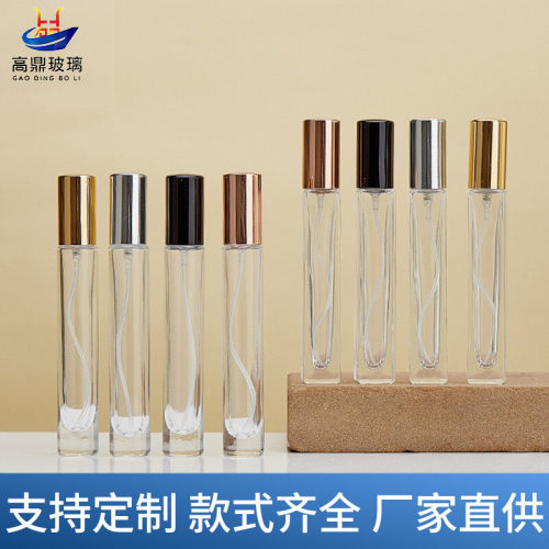 跨境10ml透明玻璃香水瓶空瓶便携按压式香氛喷雾瓶化妆品包装瓶