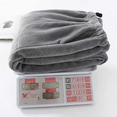 特厚保暖宽松直筒珊瑚绒家居裤