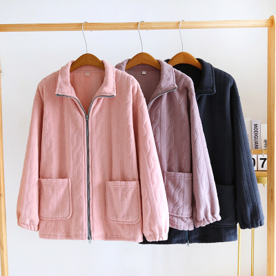 情侣雪粒绒睡衣加厚上衣