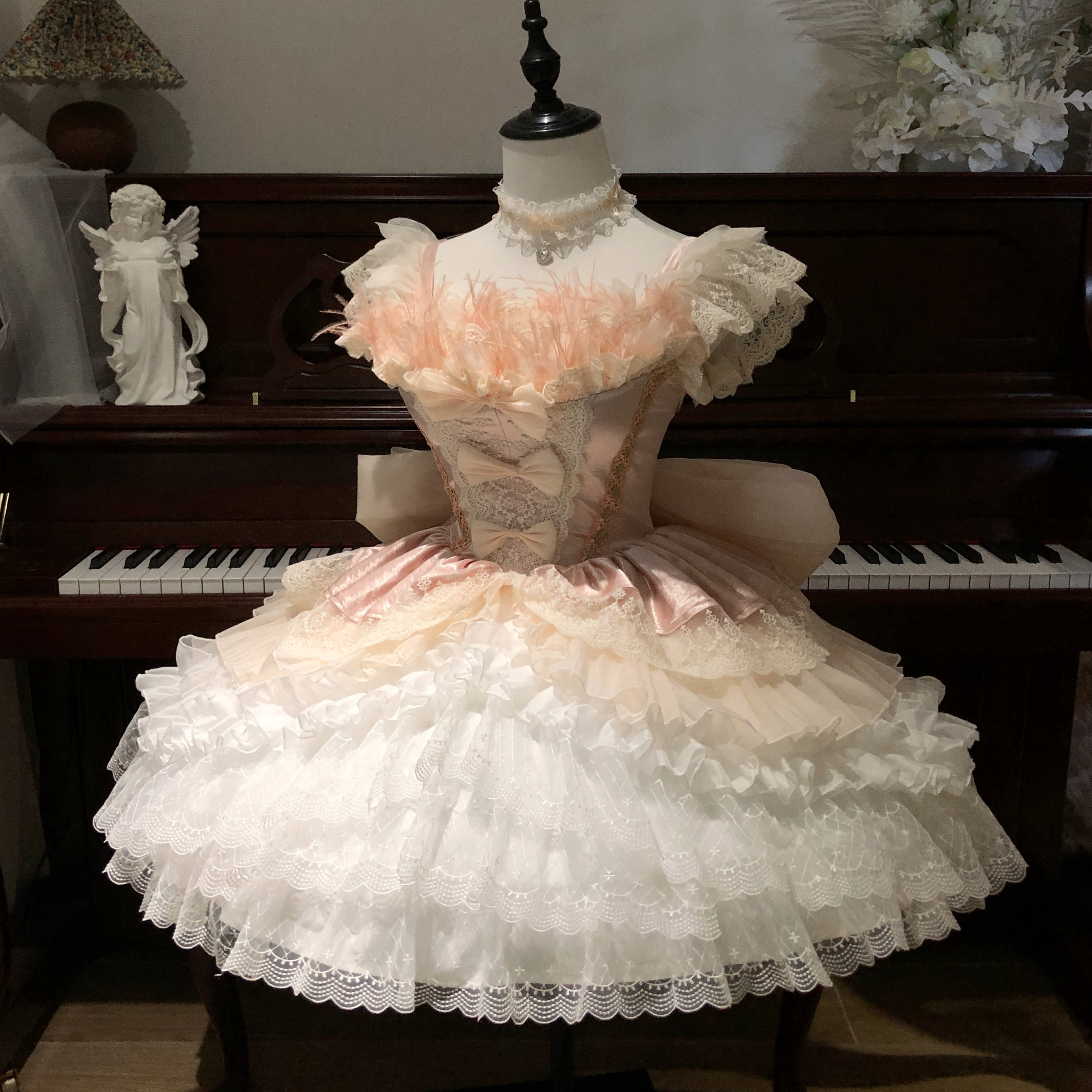 【尾款】小翎羽 暮雨手作 原创设计 lolita 洋装 甜美 连衣裙