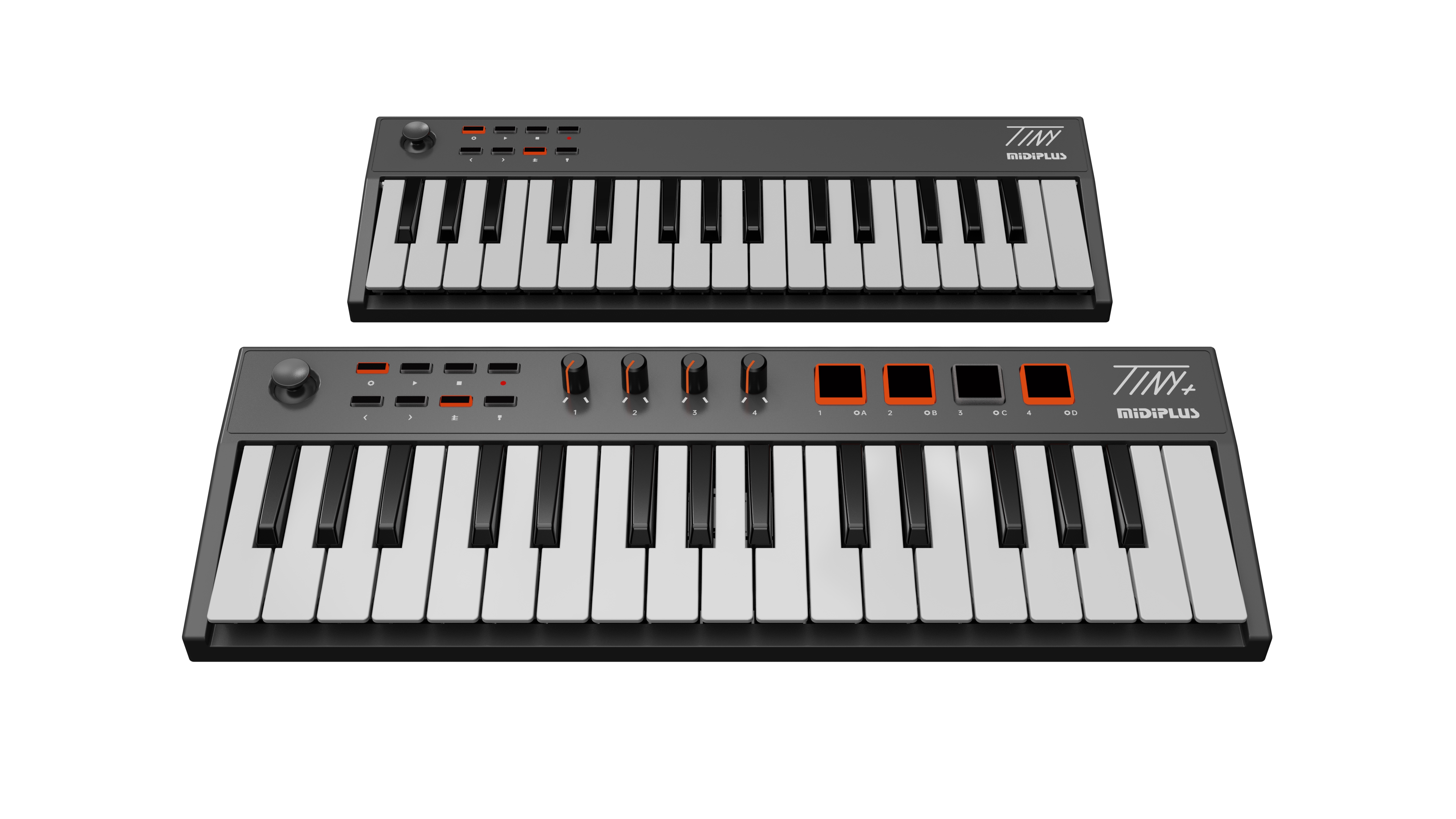 贾逸可设计tiny迷你midi键盘打击垫 踏板软音源便携编曲midiplus