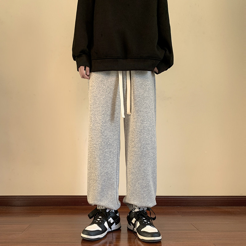 脚口铜扣织带开叉高品质包边直筒抽绳卫裤休闲裤DYK001-P55控78,男装休闲裤,星座216(原A116)