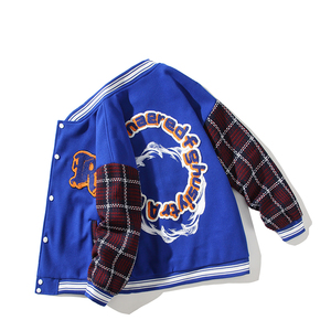 秋冬高品质小香风拼接呢料刺绣棒球服夹克开衫外套J2005-125控148,安踏冬奥外套穿搭图片