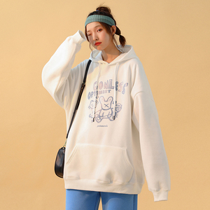 @中性 小熊连帽卫衣露露秋冬季男外套情侣装打底衫W3008-P45控68,男装卫衣,星座216(原A116)