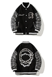 秋冬高品质小香风拼接呢料刺绣棒球服夹克开衫外套J2005-125控148，男装夹克，星座216(原A116)