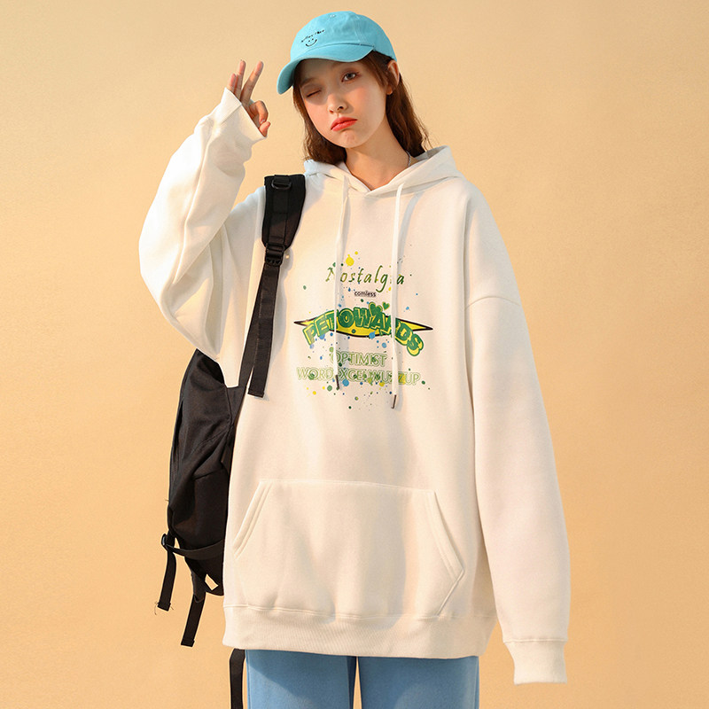 @中性 连帽卫衣秋冬季男外套情侣装打底衫W3013-P45控68图片