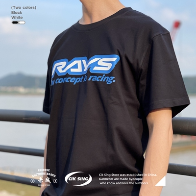 RAYS短袖轮毂T恤JDM改装车文化衫