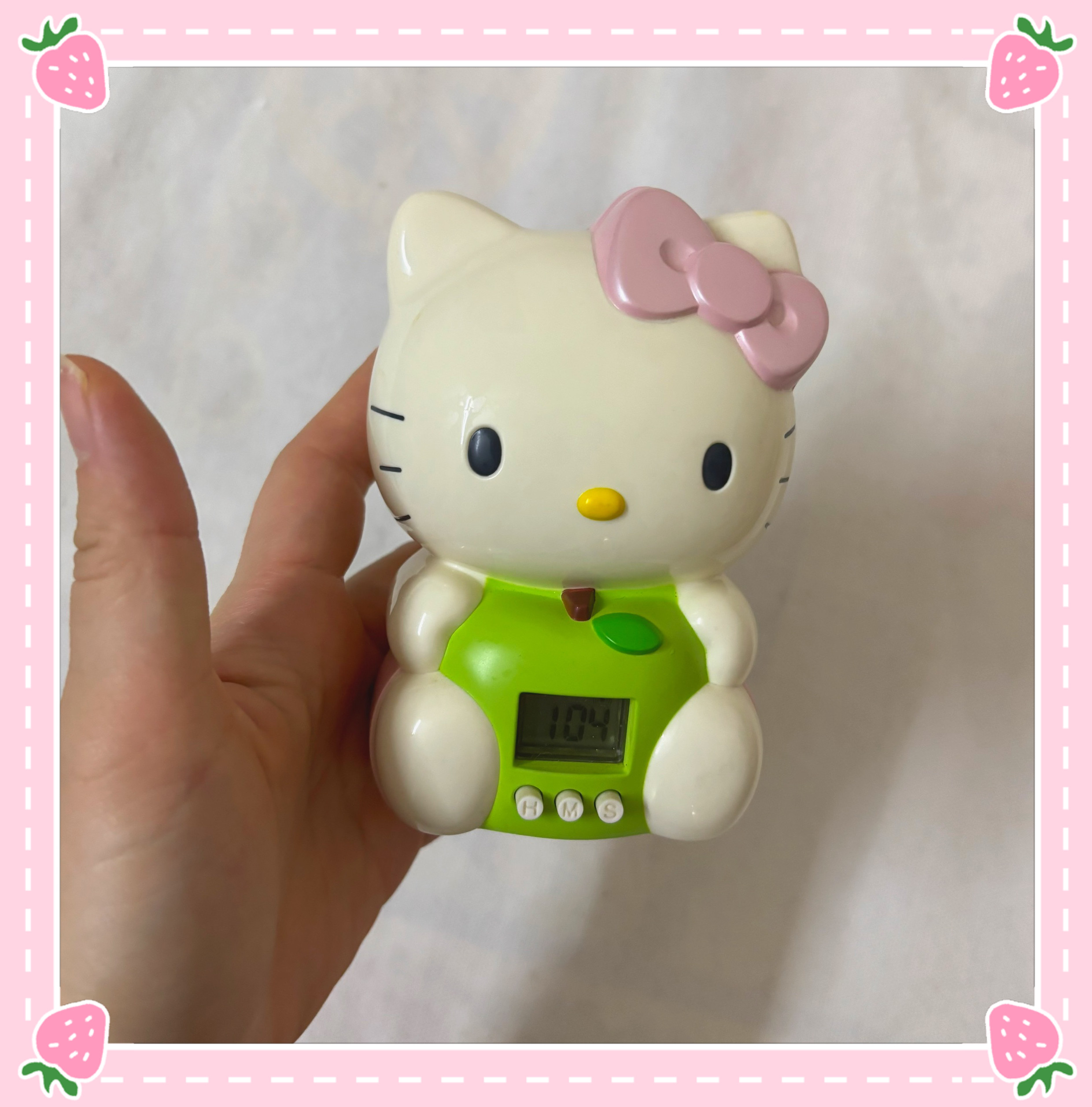 【小衣橱杂货铺】日本带回中古三丽鸥HelloKitty时钟闹钟