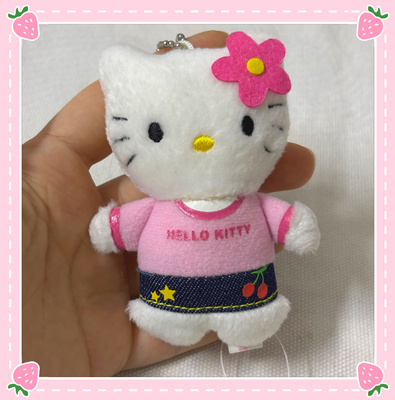 【小衣橱杂货铺】日本带回中古HelloKitty限定樱桃裤裙挂件玩偶