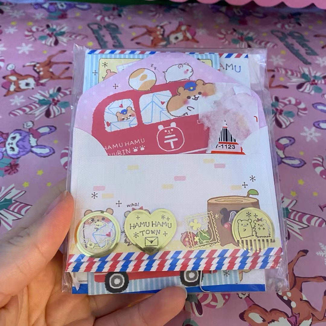 【小衣橱杂货铺】日本带回昭和绝版中古便签卡通信封信纸