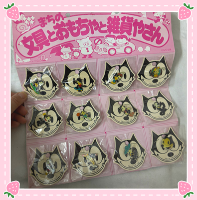 【小衣橱杂货铺】日本带回Felix the Cat 菲力猫 中古徽章 Pin