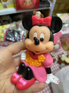 【小衣橱杂货铺】日本带回昭和绝版迪士尼胶皮米妮黛西中古存钱罐