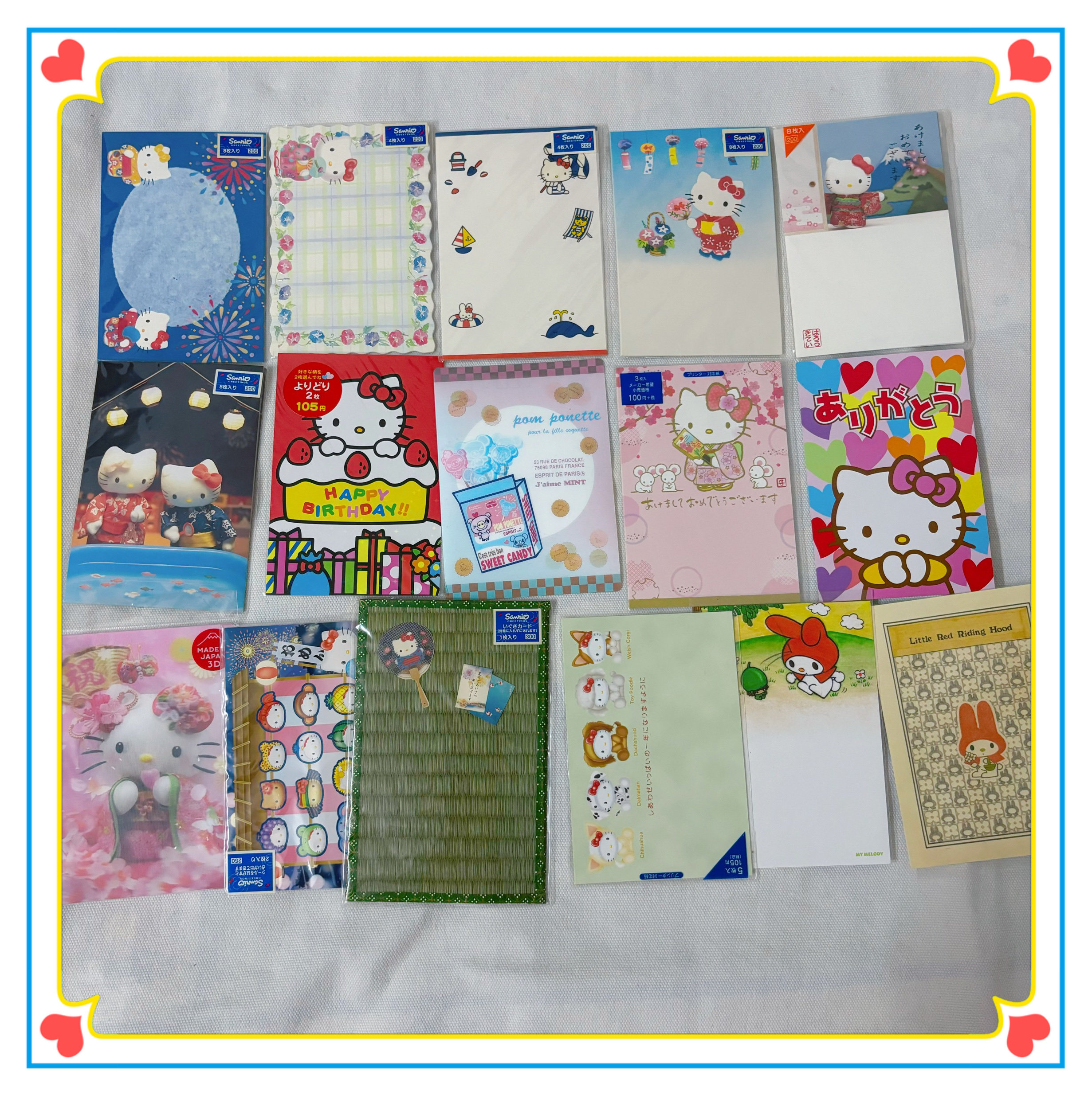 【小衣橱杂货铺】日本带回中古三丽鸥HelloKitty美乐蒂明信片贺卡,文具电教/文化用品/商务用品,信封,淘宝优惠券,粉丝福利购,淘宝优惠卷