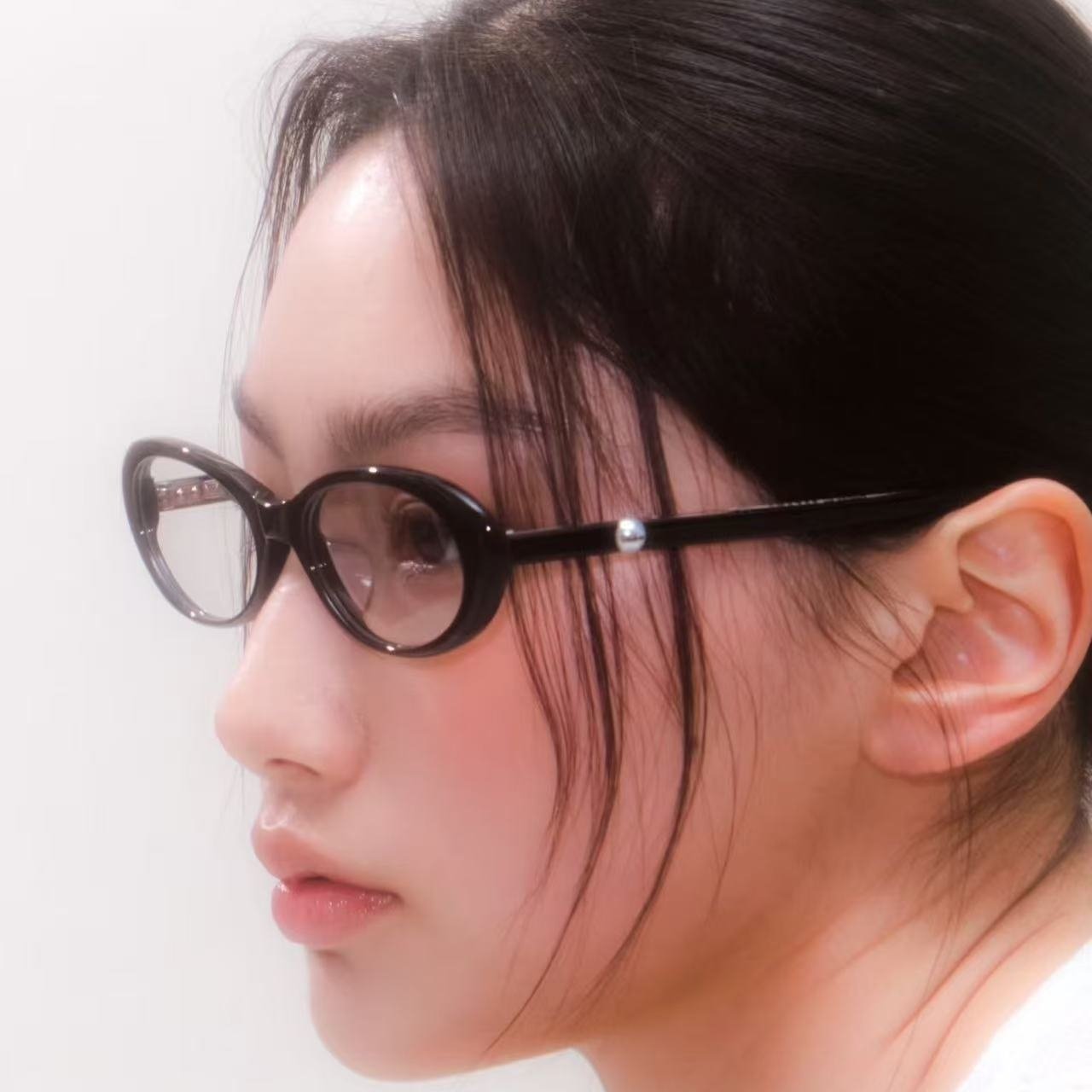 月神系列珍珠腿黑框眼镜椭圆形素颜猫眼防蓝光可配近视高度数超轻,ZIPPO/瑞士军刀/眼镜,定制成品光学镜,淘宝优惠券,粉丝福利购,淘宝优惠卷