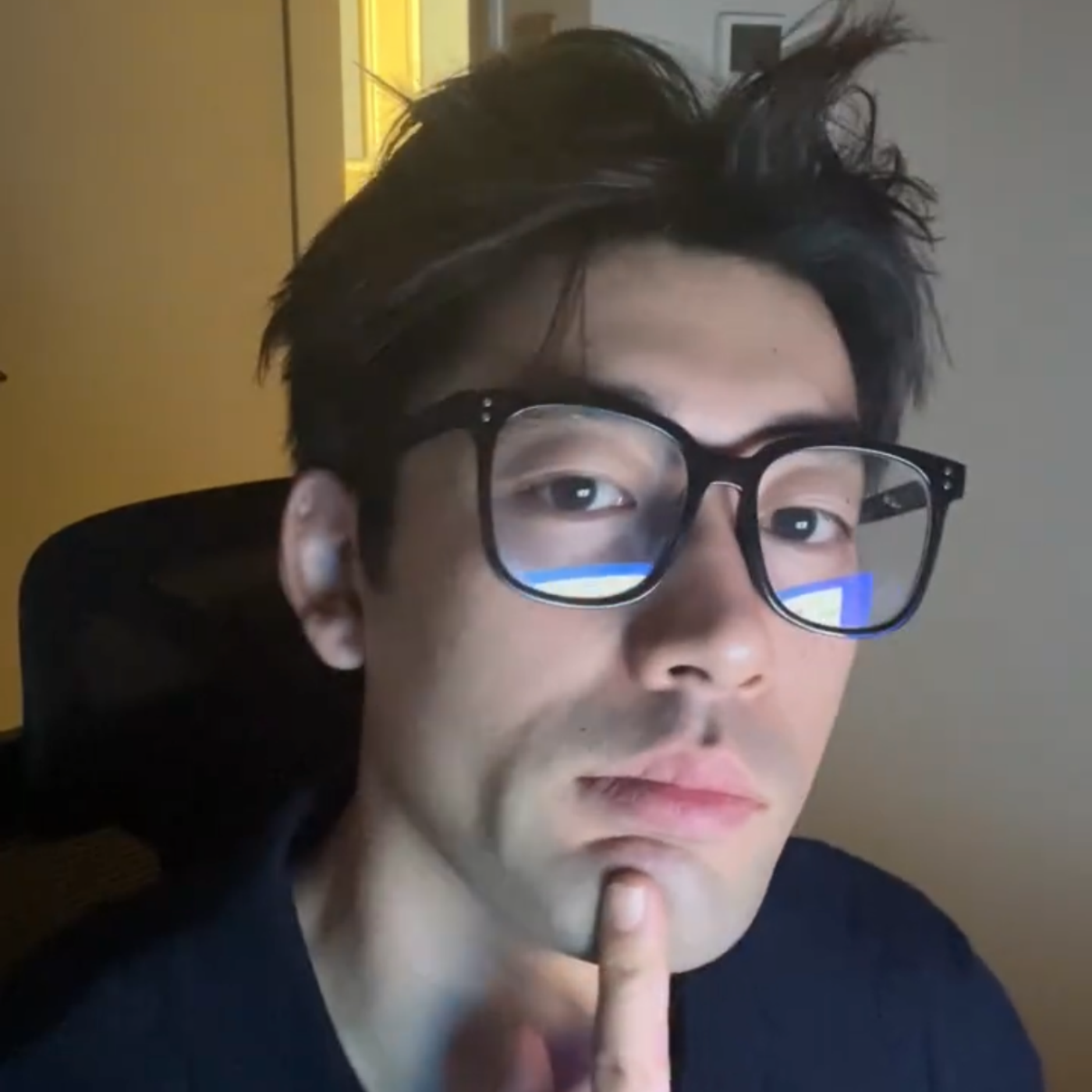 韩版潮型男黑框眼镜方形大脸显瘦