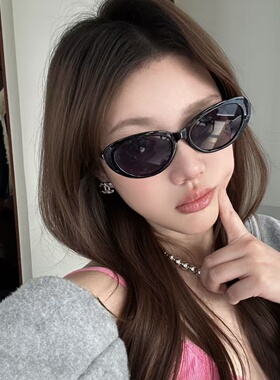 复古偏光猫眼方圆脸显瘦太阳镜