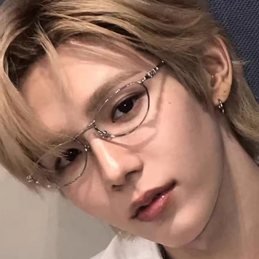 韩版潮男女个性金属痞帅风椭圆镜