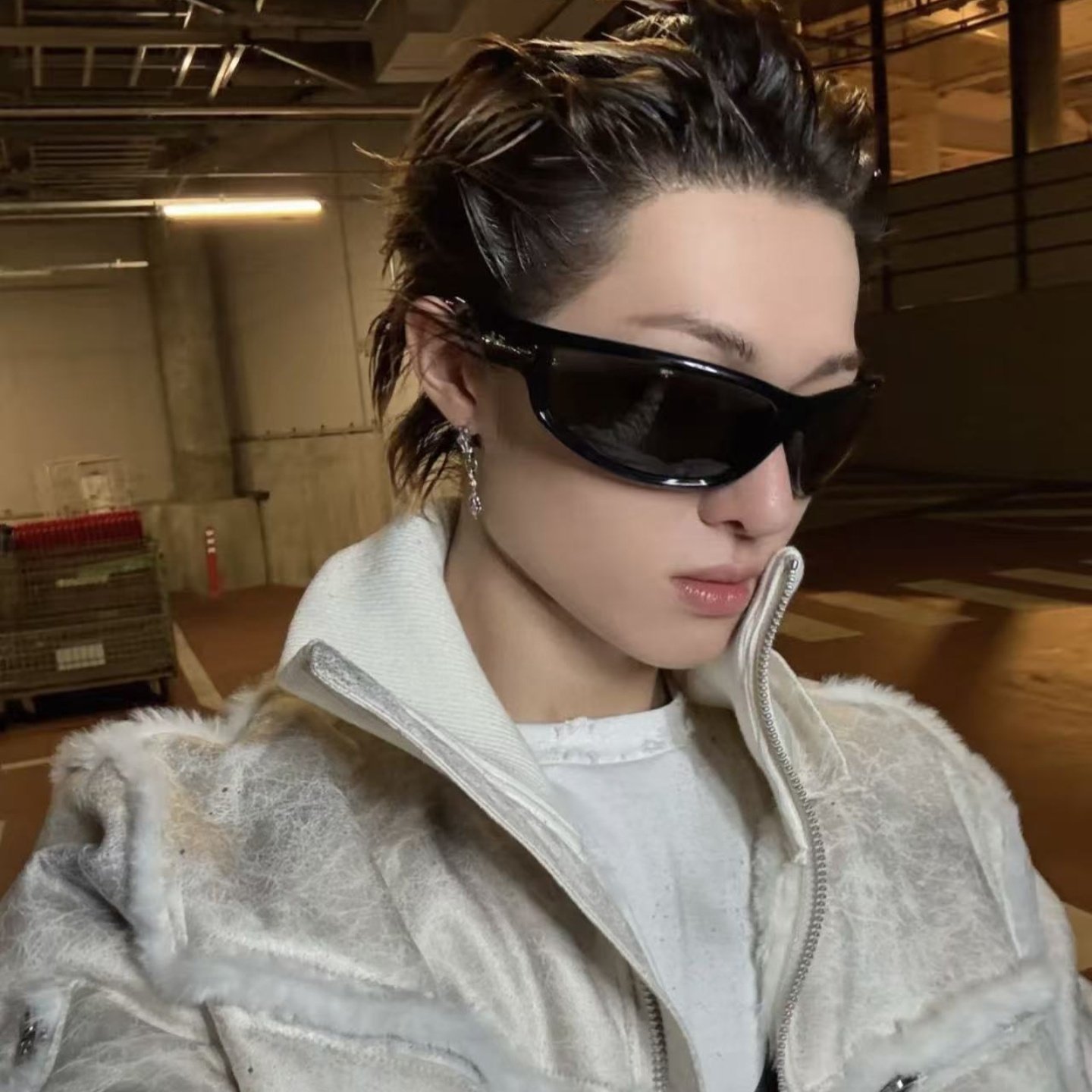 复古黑色大框骑行户外运动墨镜韩版潮男嘻哈痞帅太阳眼镜马丁同款