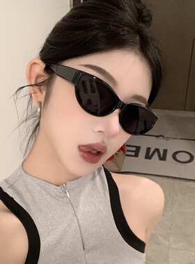 猫眼gm墨镜女高级感jennie同款方圆脸显瘦小脸太阳眼镜韩版欧美风