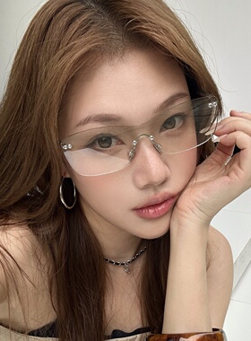复古无框渐变水银显瘦防UVB墨镜