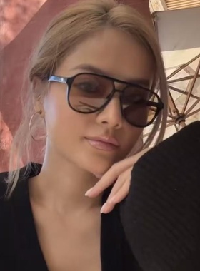 复古黑框茶色大框方圆脸显瘦墨镜