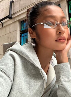 无框渐变水银色gm墨镜女欧美辣妹
