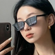 复古美式 小脸墨镜Y2K甜酷辣妹太阳眼镜女潮圆脸高级质感猫眼气质