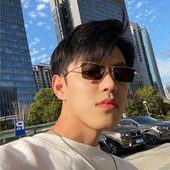 金丝小框欧美超酷潮人男士 2025新韩版 墨镜痞帅街拍蹦迪偏光太阳镜