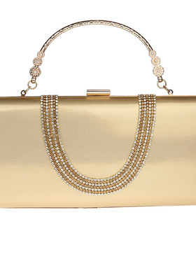 高品质喜妈妈婚宴包配旗袍礼服手包2025新款晚宴手拿包镶钻手提包