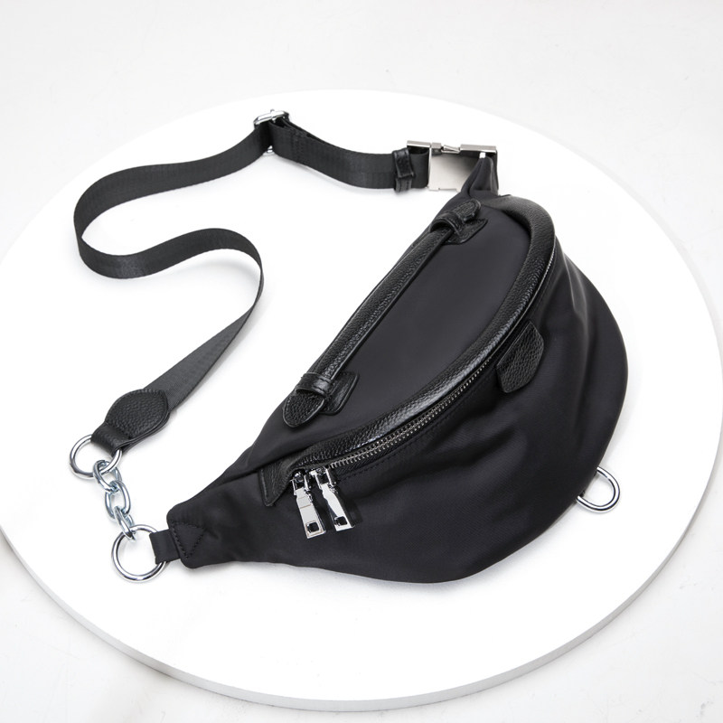 包包女2020新款夏斜挎包时尚百搭休闲斜跨牛津布腰包单肩帆布胸包