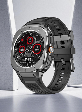 适用三星Samsung Galaxy Watch Ultra一体式表带47mm三星ultra手表运动防摔创意壳带一体金属设计时尚硅胶