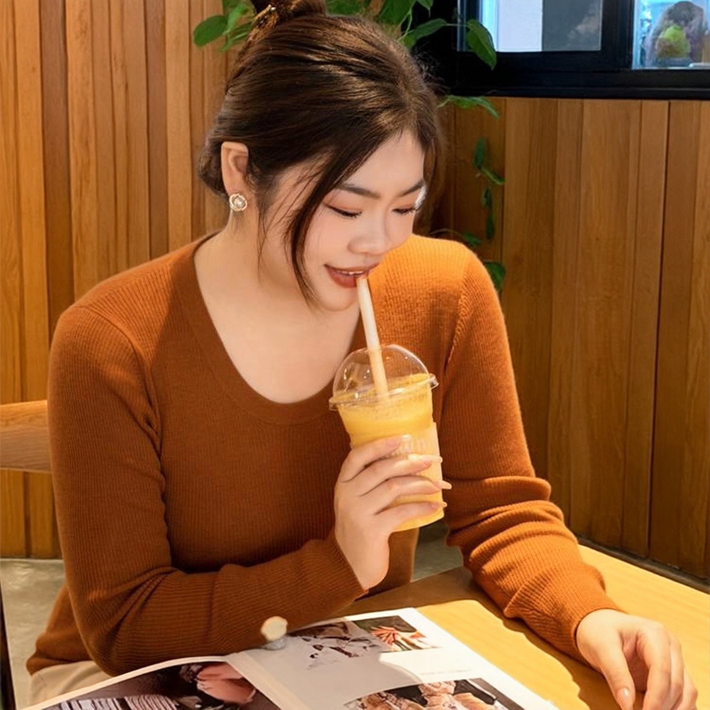 美丽客栈大码女修身版打底衫纯绵羊毛针织衫气质轻奢2025新款,女装/女士精品,大码内搭,淘宝优惠券,粉丝福利购,淘宝优惠卷