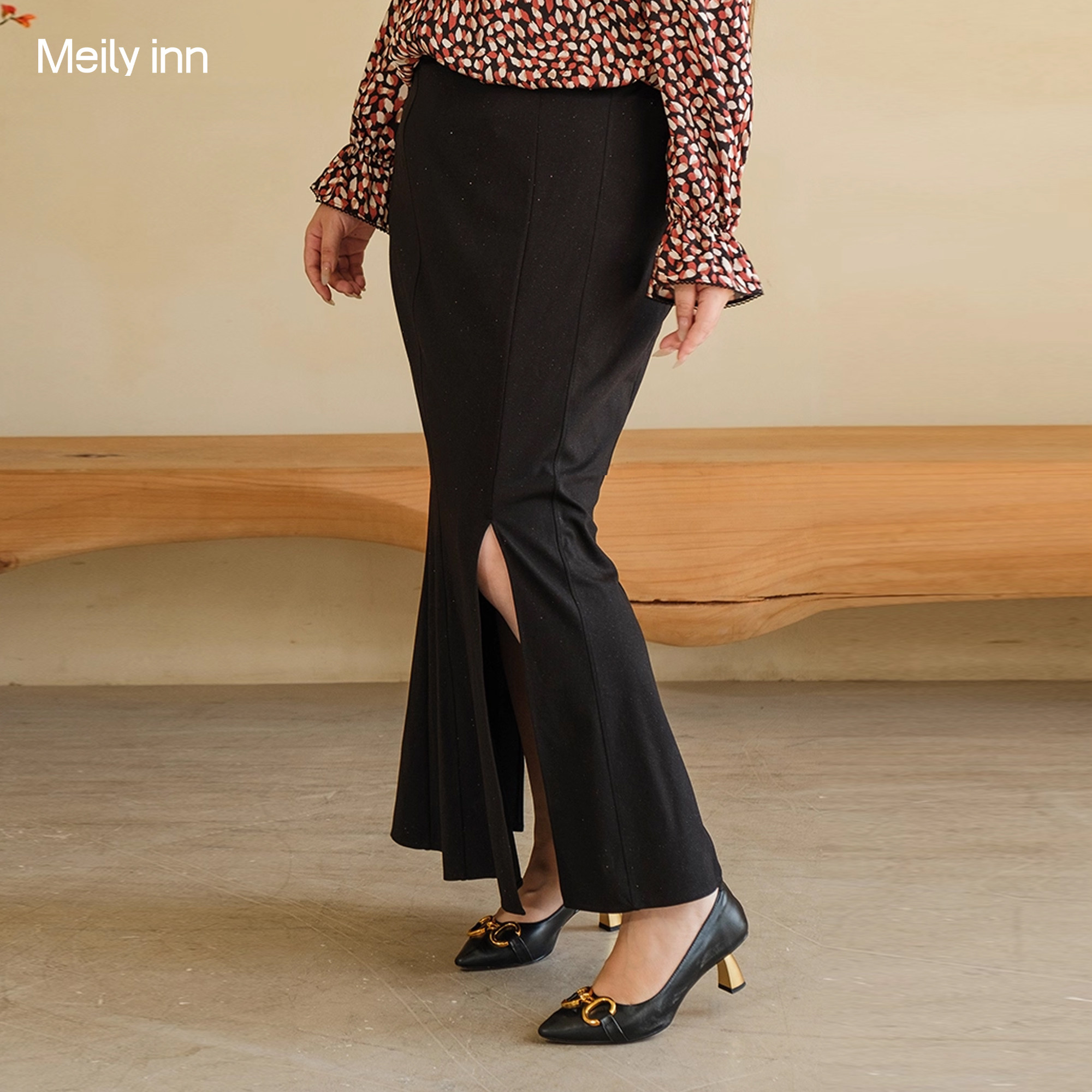 美丽客栈半身裙女大码胖mm显瘦遮肚修身优雅开叉一步裙端庄鱼尾裙,女装/女士精品,大码半身裙,淘宝优惠券,粉丝福利购,淘宝优惠卷