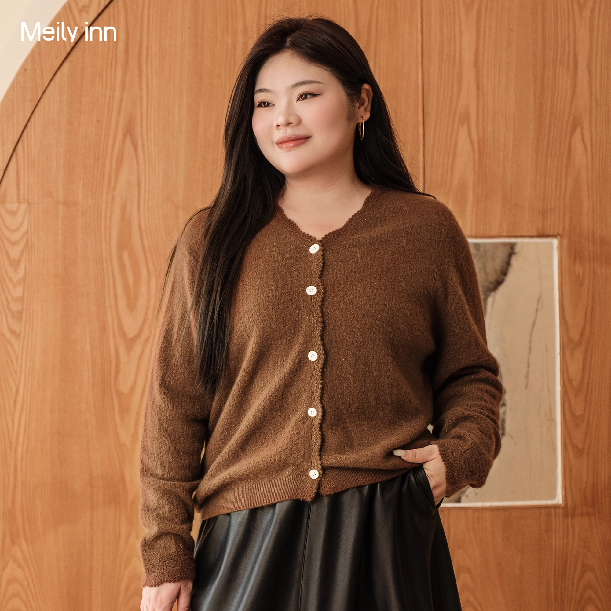 美丽客栈气质宽松羊绒针织衫秋季