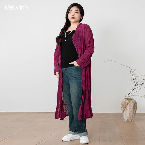 美丽客栈新中式宽松大码开衫