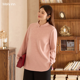 2025冬新款 女装 美丽客栈大码 胖mm显瘦巴黎绒国风上衣 绯烟绾韵