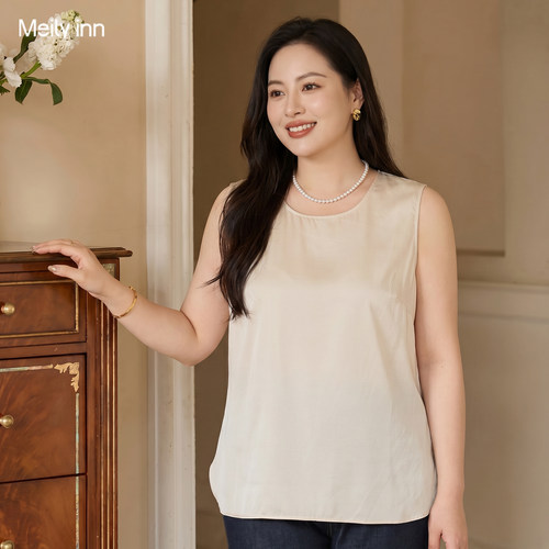 美丽客栈真丝吸湿排汗抗起球背心