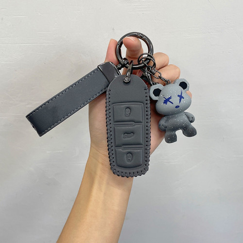 PU大众简约汽车钥匙套包壳扣
