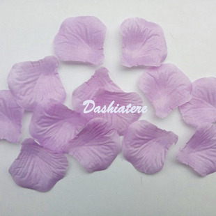 婚庆假花瓣浅丁香紫七夕浪漫布置制造惊喜路引仿真玫瑰花求婚道具