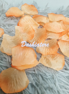 渐变橙色花瓣假秋天主题婚礼生日场景布置万圣节派对装饰拍照道具
