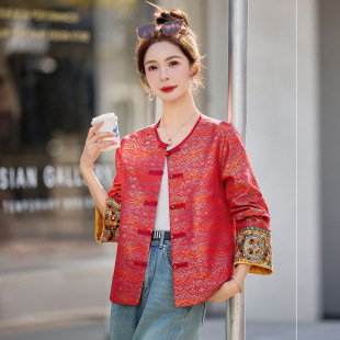 新款 外套 女装 国风提花盘扣气质时尚 ZQ601 高级感新中式 2026春季