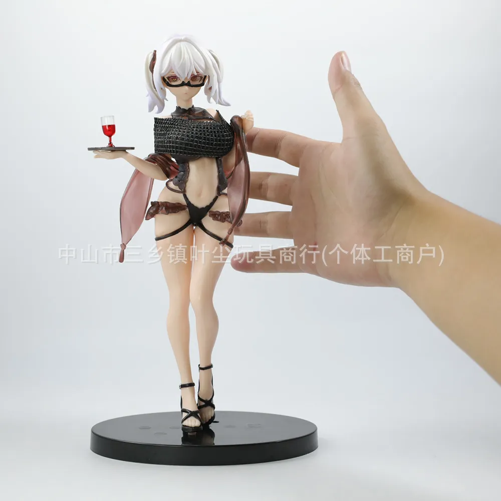 二次元美少女模型手办侍酒女郎辛西娅美站姿机箱摆件