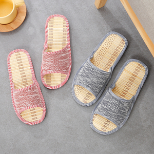 夏季凉拖鞋竹编竹底拖鞋