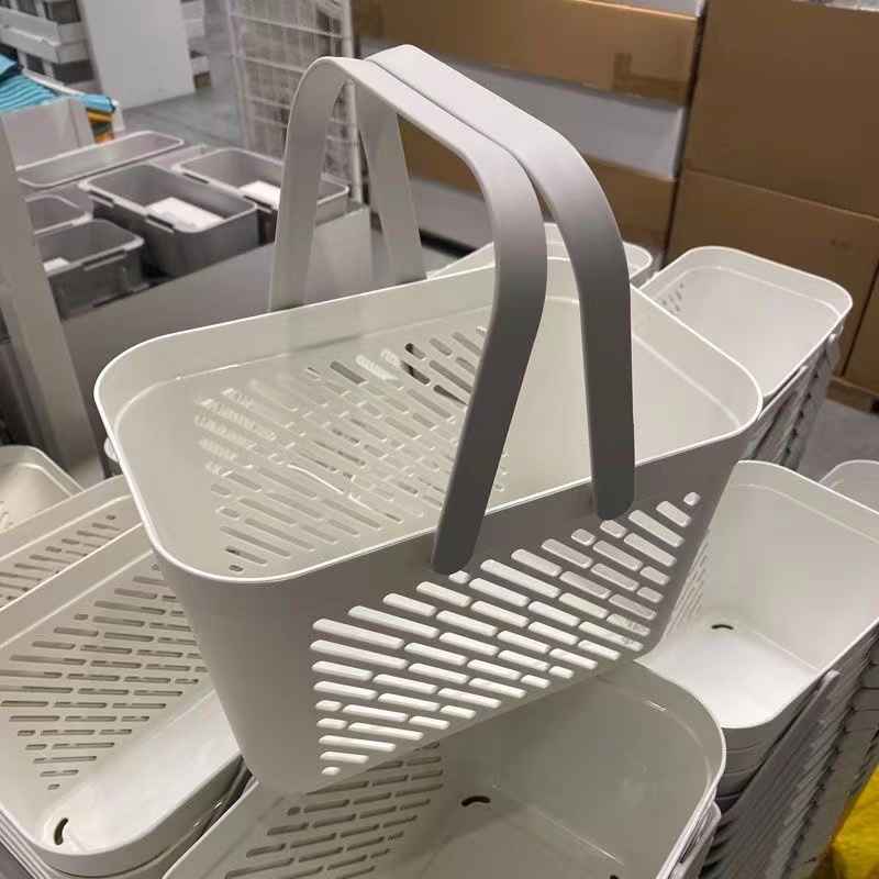 IKEA宜家正品劳纳恩篮家用浴室沐浴洗漱置物筐卫生间浴筐塑料篮